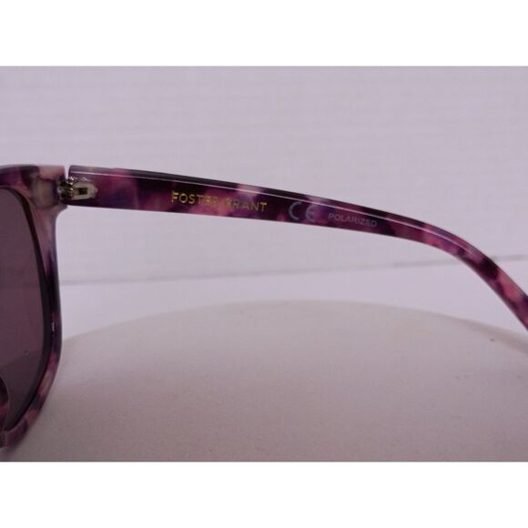 Foster Grant LP 1806 Purple Tortoise Square Frame Sunglasses - Picture 9 of 15